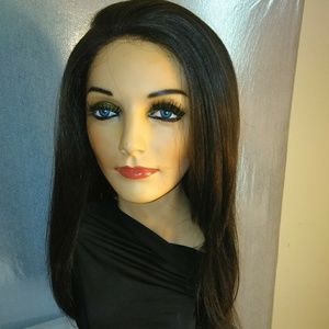 Previously Owned Long Brown Synthetic Wig